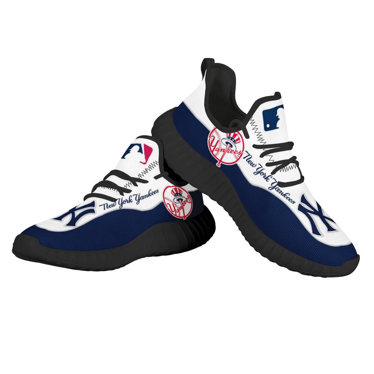 Women's New York Yankees Mesh Knit Sneakers/Shoes 006
